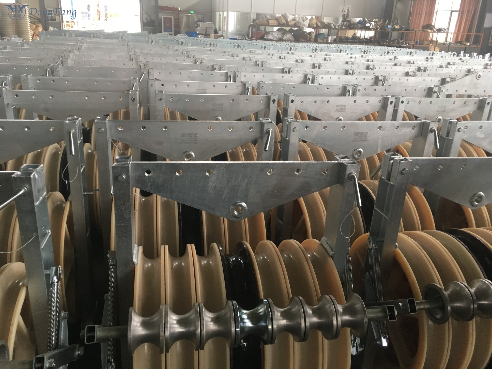 Transmission Line Stringing Blocks Conductor Pulleys